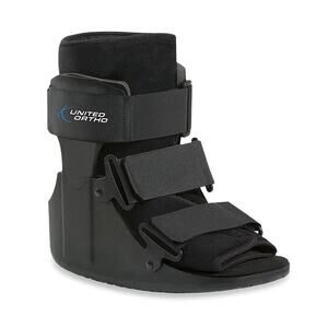 United Ortho USA14013 Short Cam Walker Fracture Boot, Small, Black